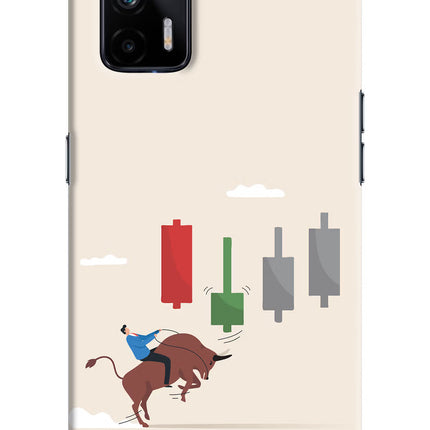 Bull Trading Momentum Realme X7 Max Hard Case Back Cover by Casekaro