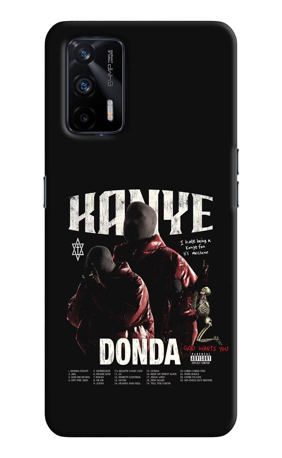 Donda Kanye West Realme X7 Max Hard Case Back Cover by Casekaro