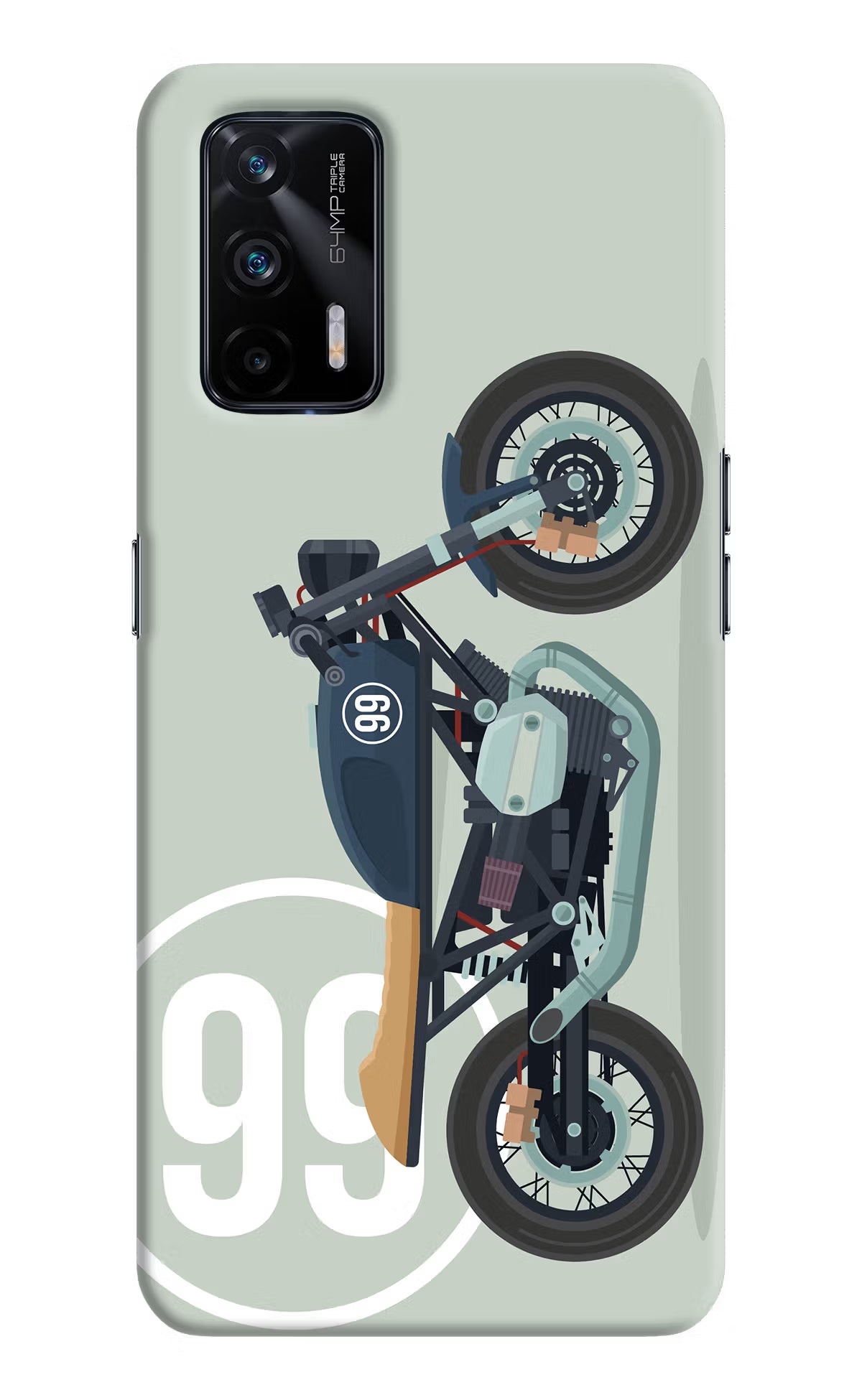 Classic Cafe Racer 99 Realme X7 Max Hard Case Back Cover by Casekaro