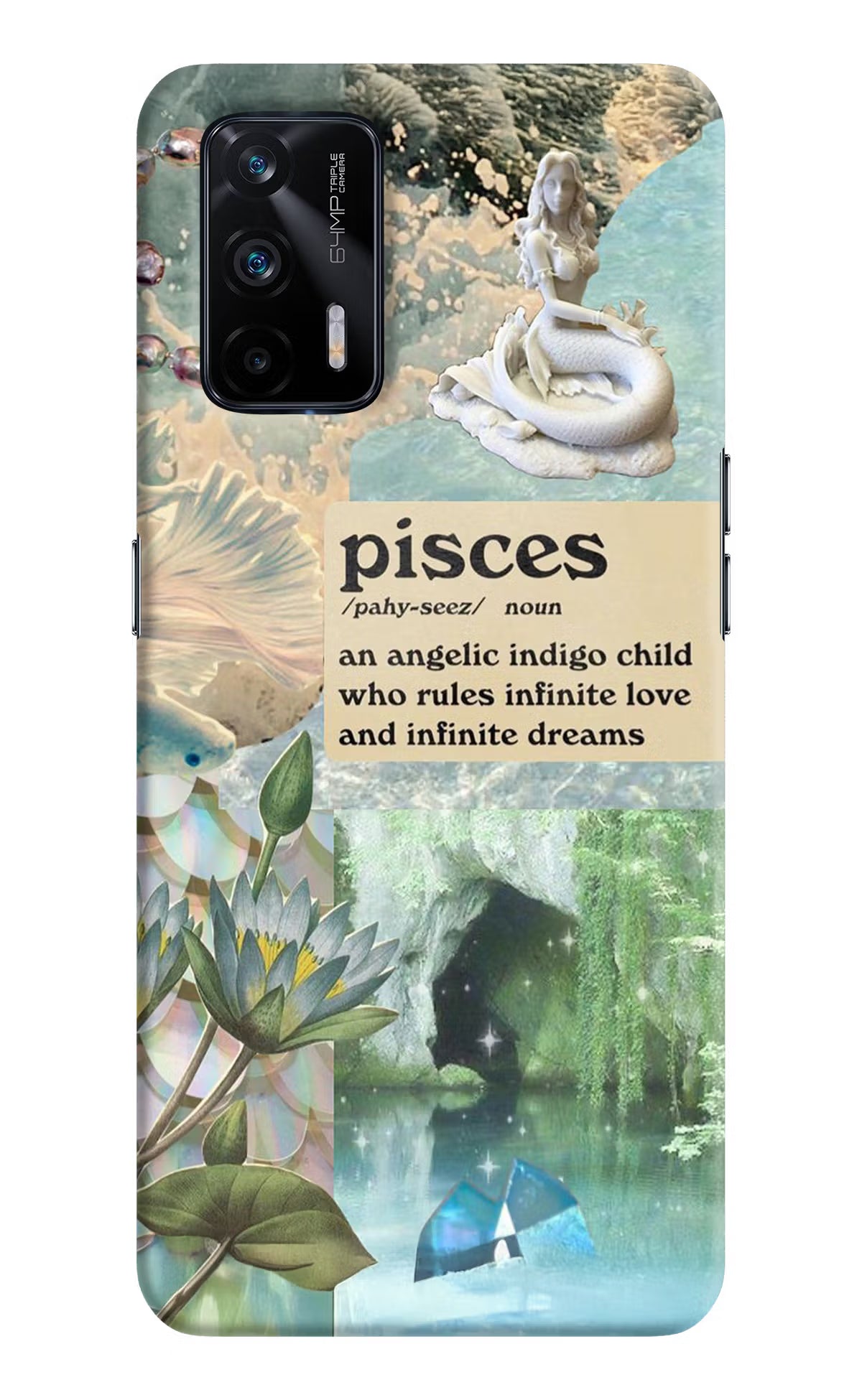 Pisces Zodiac Realme X7 Max Hard Case Back Cover by Casekaro