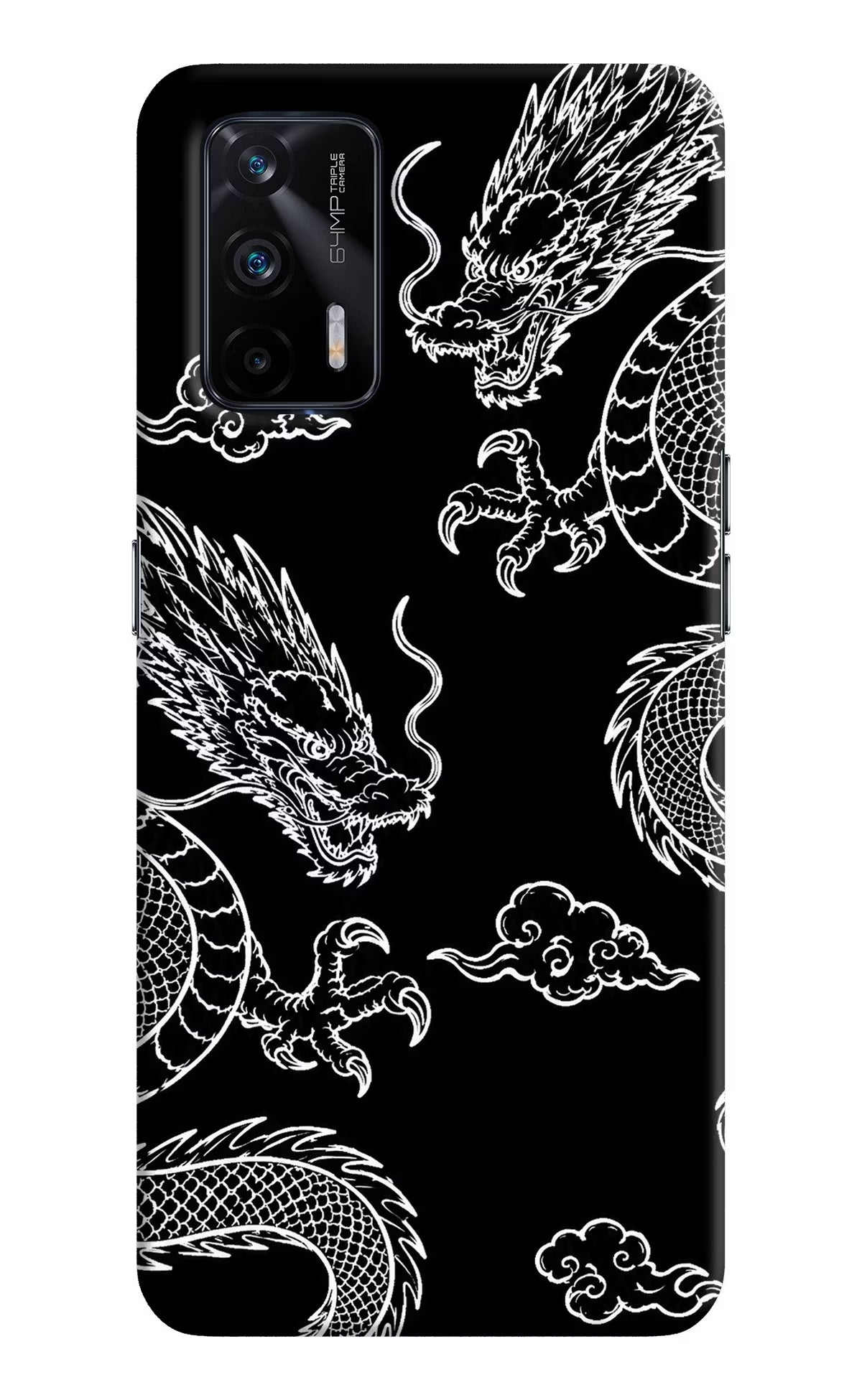 Twin Dragons Realme X7 Max Hard Case Back Cover by Casekaro