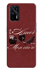 Velvet Cherry Realme X7 Max Hard Case Back Cover by Casekaro