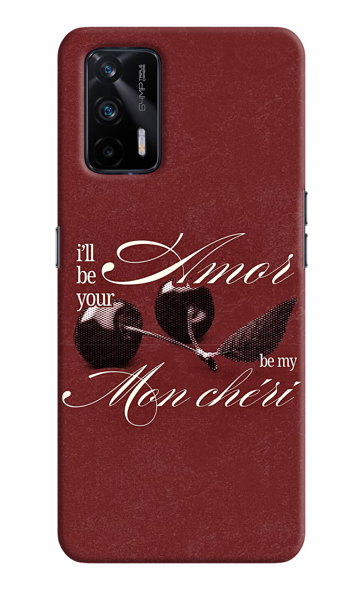 Velvet Cherry Realme X7 Max Back Cover