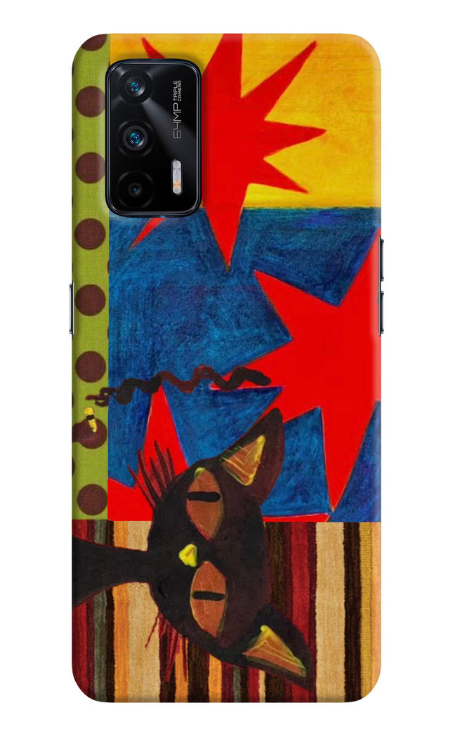 Pop Cat Realme X7 Max Hard Case Back Cover by Casekaro