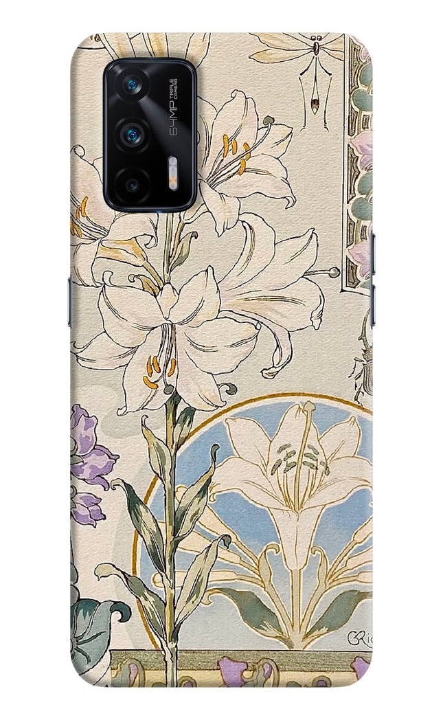 White Lily Realme X7 Max Hard Case Back Cover by Casekaro