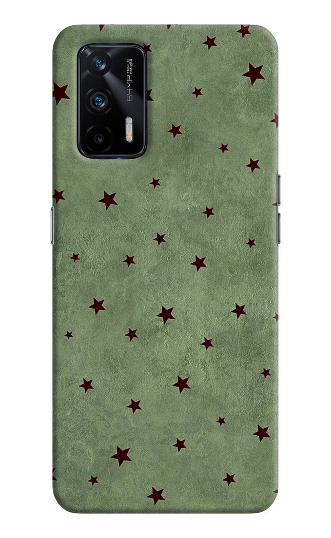 Green Stars Realme X7 Max Hard Case Back Cover by Casekaro