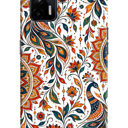 White Mayura Realme X7 Max Back Cover