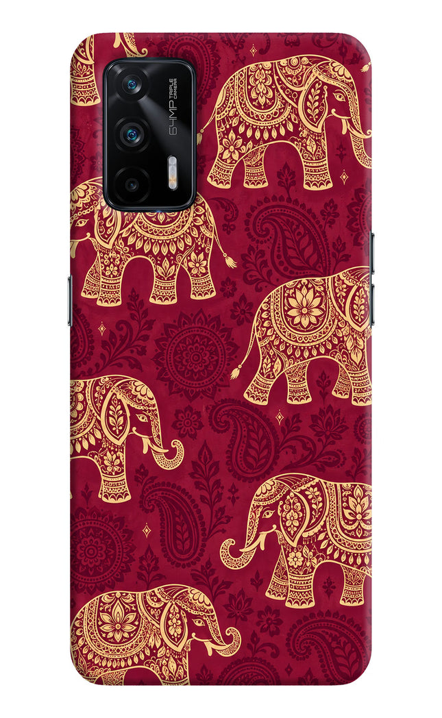 Maroon Elephant Realme X7 Max Hard Case Back Cover by Casekaro