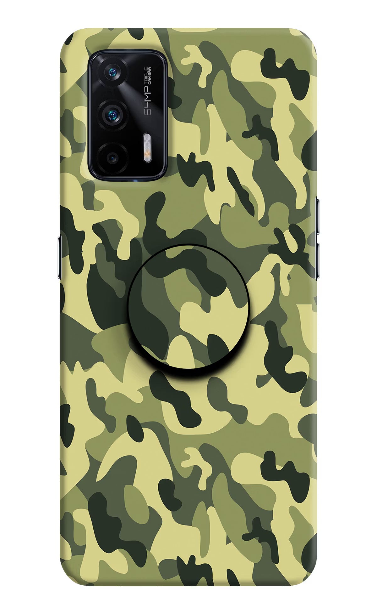 Camouflage Realme X7 Max Pop Case by Casekaro