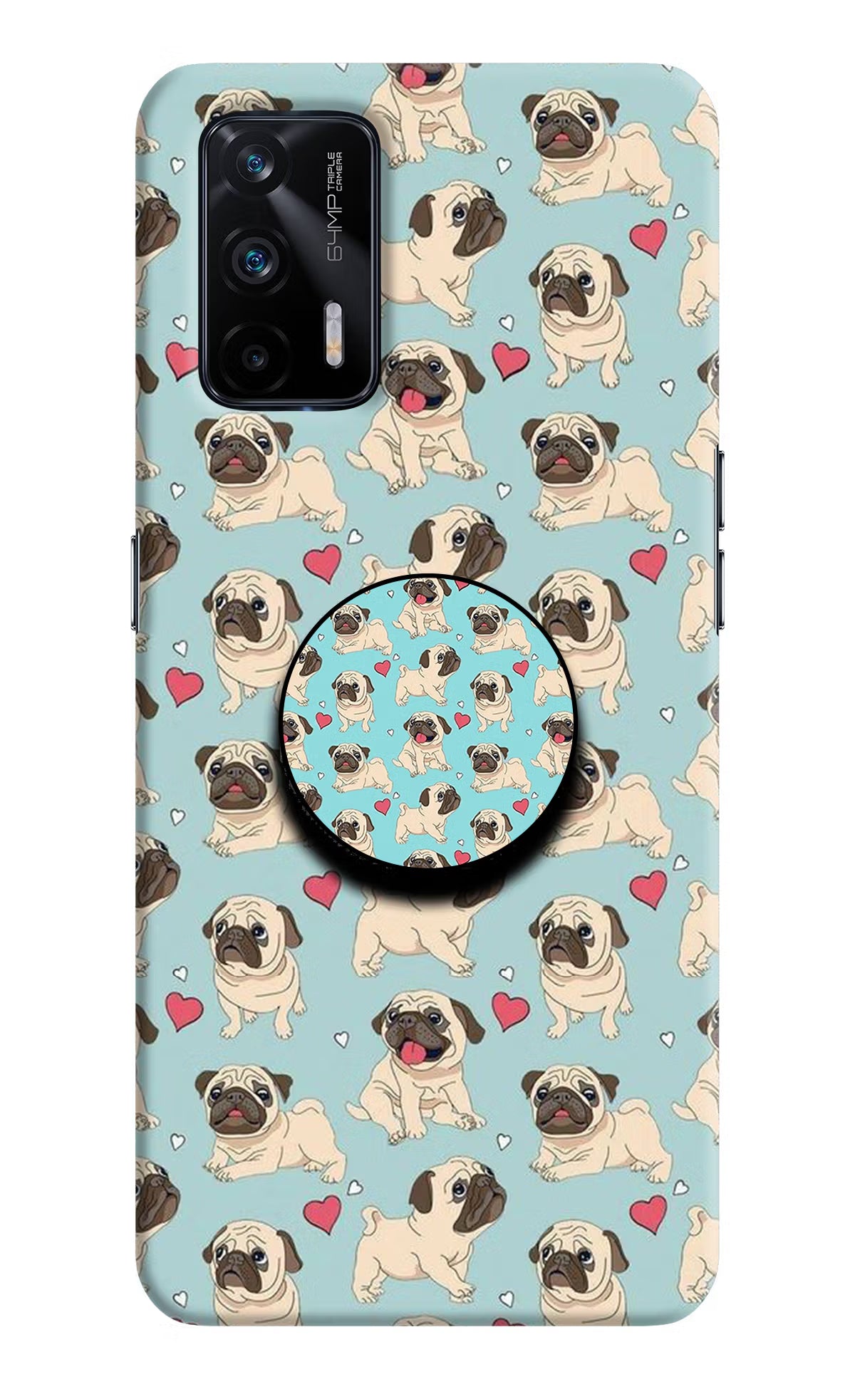 Pug Dog Realme X7 Max Pop Case by Casekaro