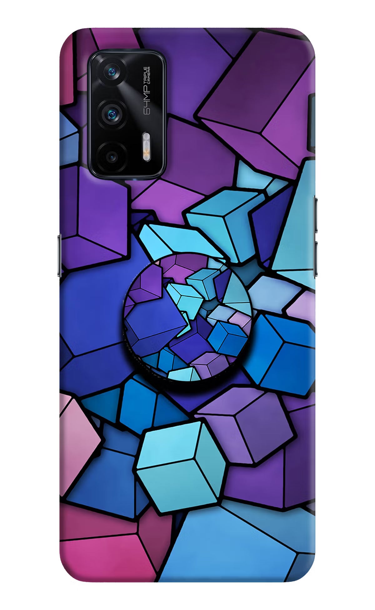 Cubic Abstract Realme X7 Max Pop Case by Casekaro