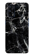 Black Marble Texture Realme X7 Pro Hard Case Back Cover by Casekaro