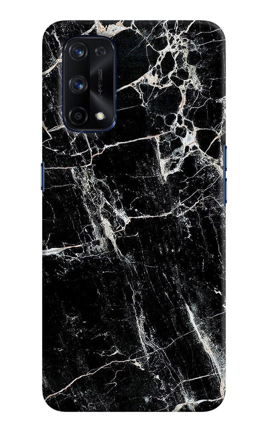 Black Marble Texture Realme X7 Pro Hard Case Back Cover by Casekaro