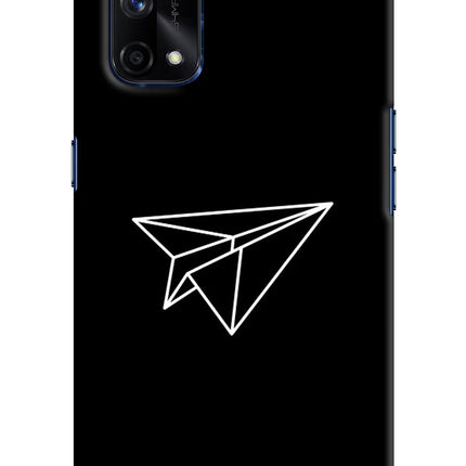 Paper Plane White Realme X7 Pro Hard Case Back Cover by Casekaro