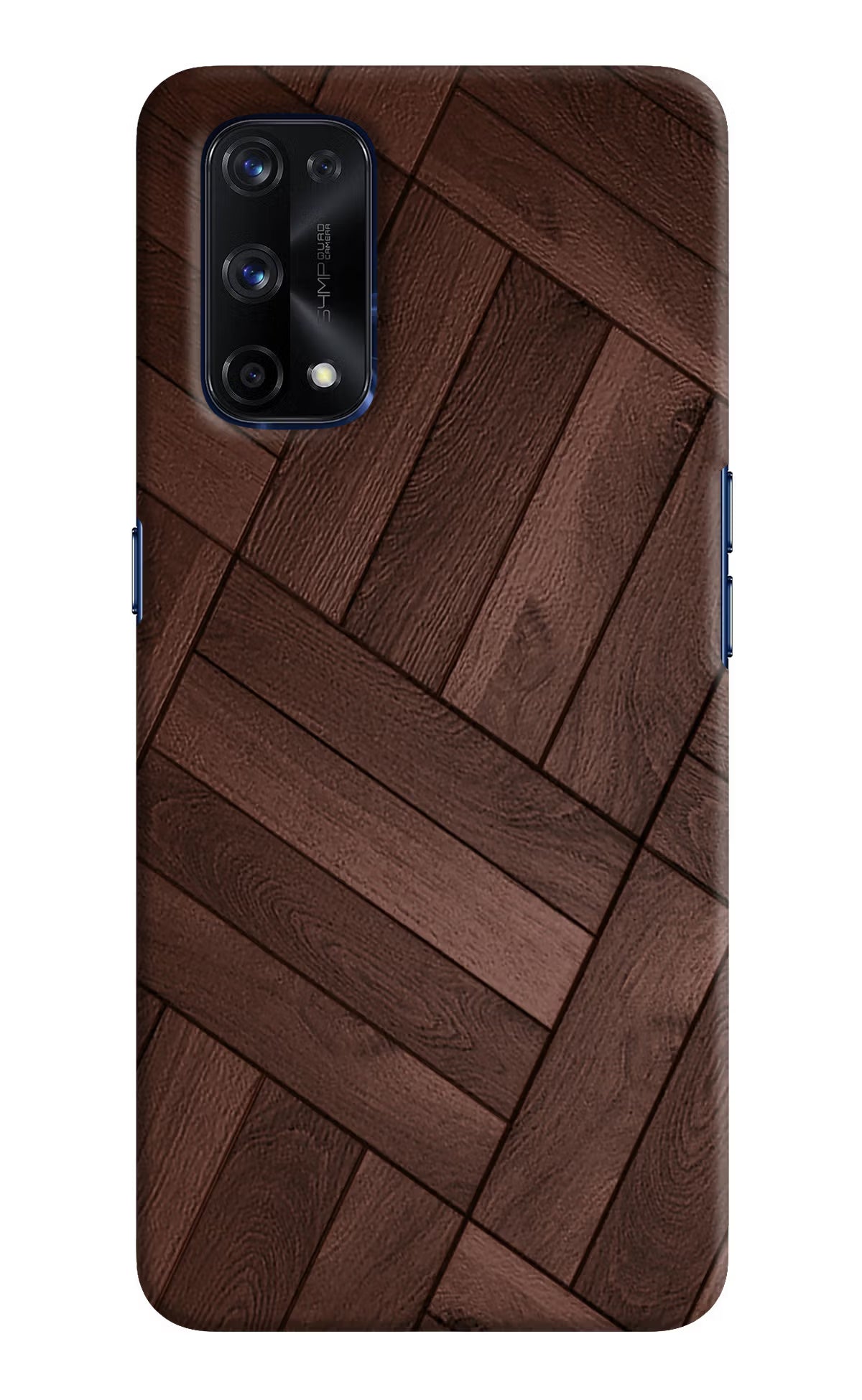 Wooden Texture Design Realme X7 Pro Hard Case Back Cover by Casekaro