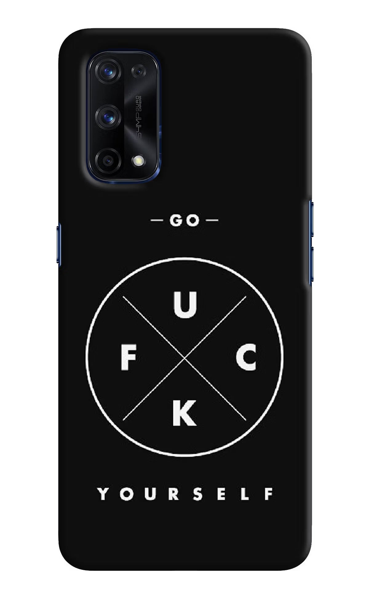 Go Fuck Yourself Realme X7 Pro Hard Case Back Cover by Casekaro