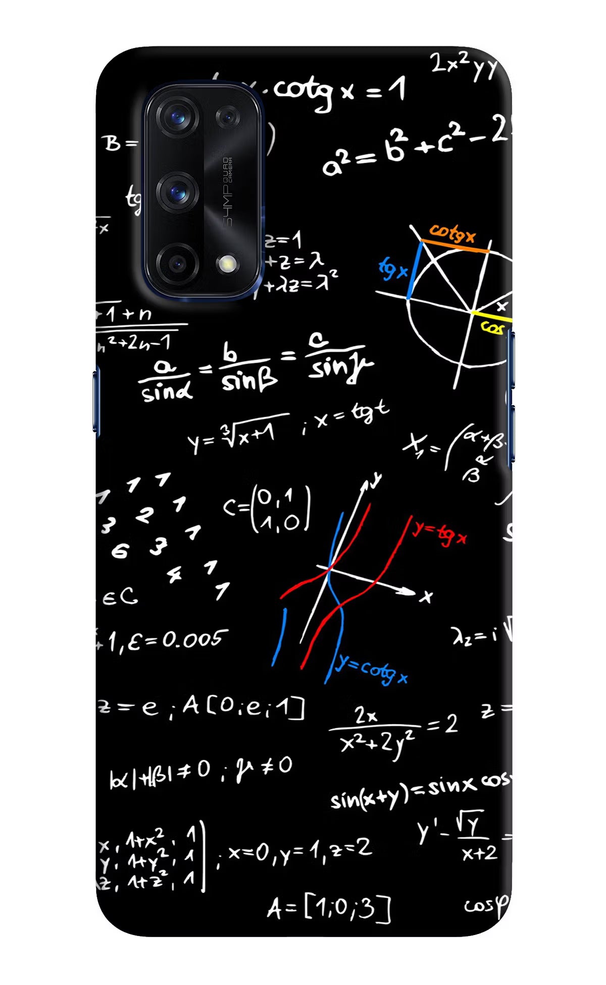 Mathematics Formula Realme X7 Pro Hard Case Back Cover by Casekaro