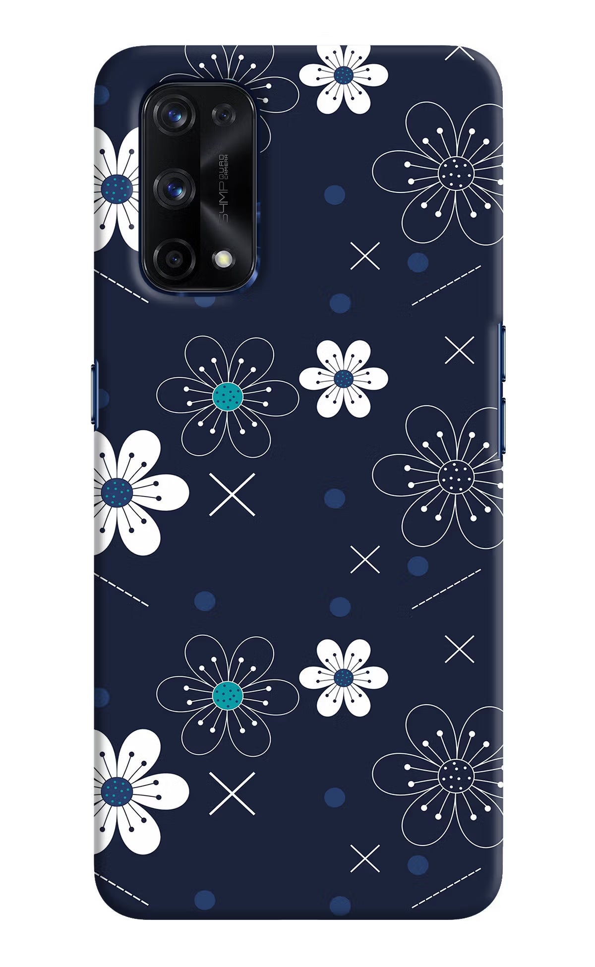 Flowers Realme X7 Pro Hard Case Back Cover by Casekaro