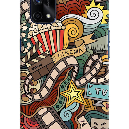 Cinema Abstract Realme X7 Pro Hard Case Back Cover by Casekaro