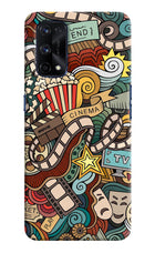 Cinema Abstract Realme X7 Pro Hard Case Back Cover by Casekaro
