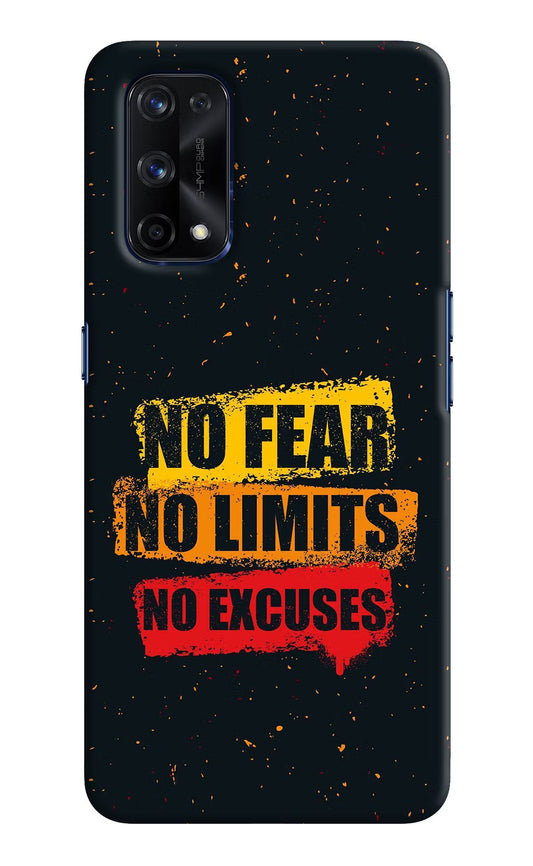 No Fear No Limits No Excuse Realme X7 Pro Hard Case Back Cover by Casekaro