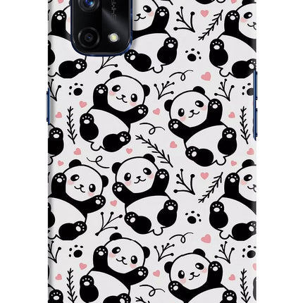 Cute Panda Realme X7 Pro Hard Case Back Cover by Casekaro
