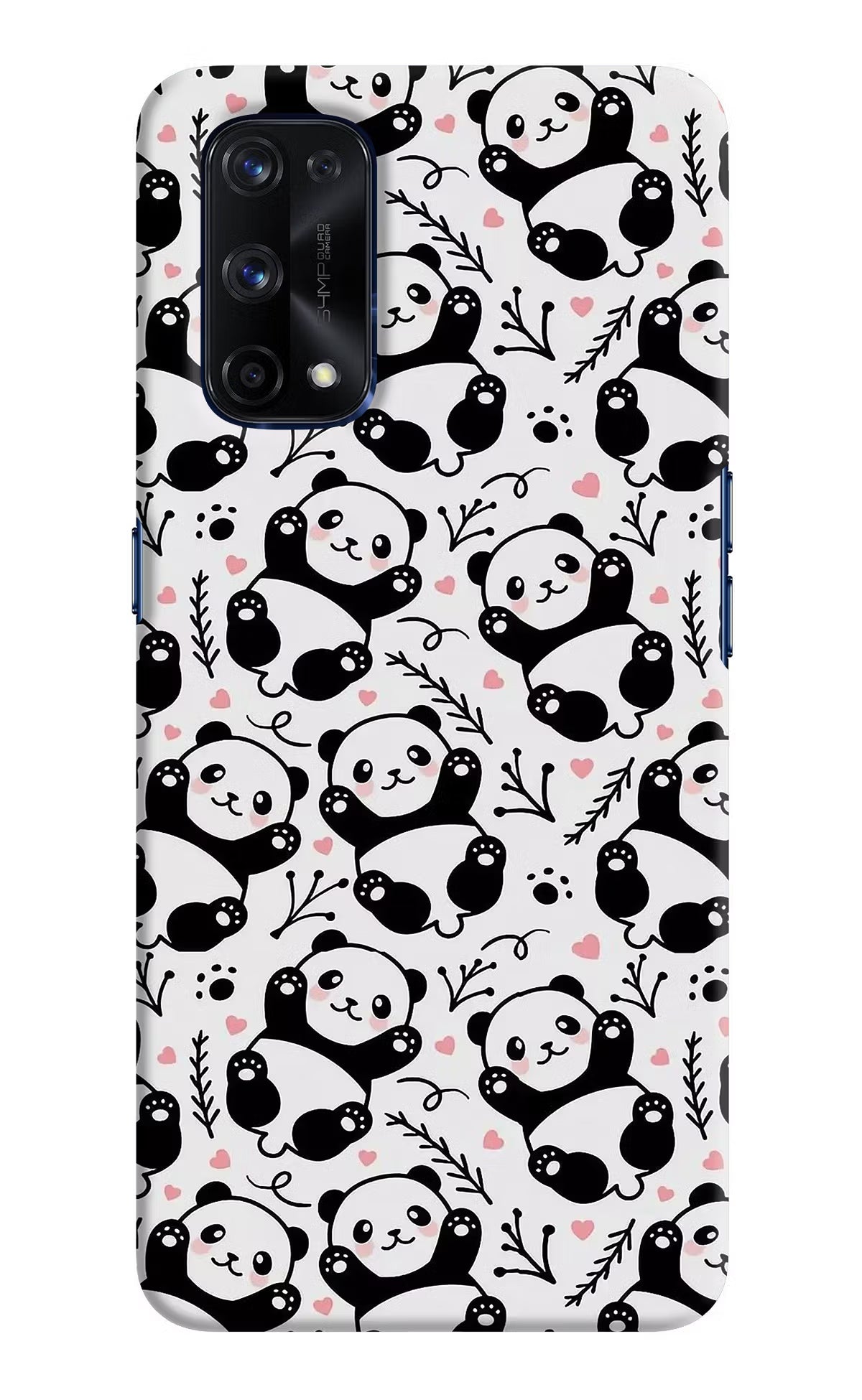 Cute Panda Realme X7 Pro Hard Case Back Cover by Casekaro