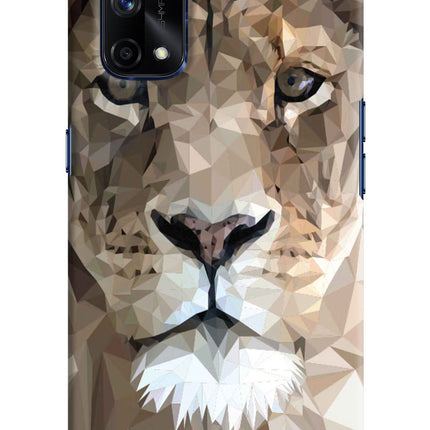 Lion Art Realme X7 Pro Hard Case Back Cover by Casekaro