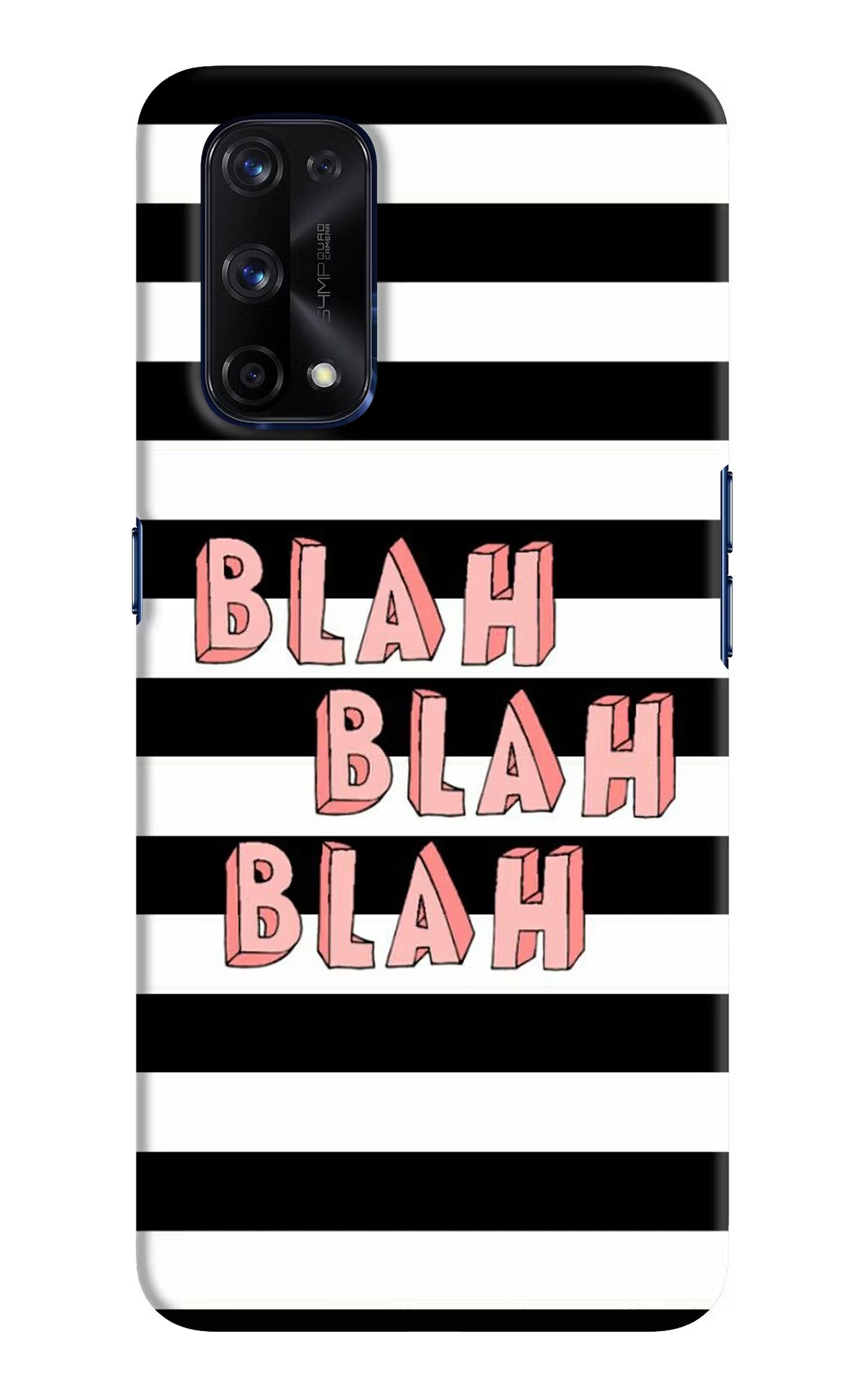 Blah Blah Blah Realme X7 Pro Hard Case Back Cover by Casekaro