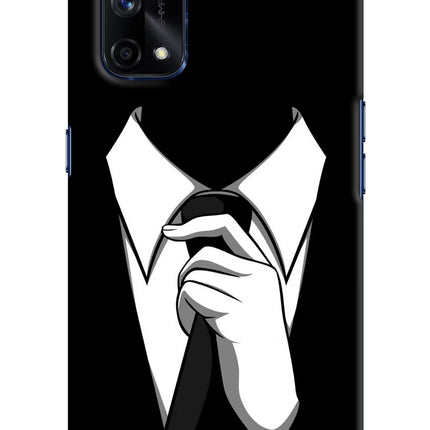 Black Tie Realme X7 Pro Hard Case Back Cover by Casekaro
