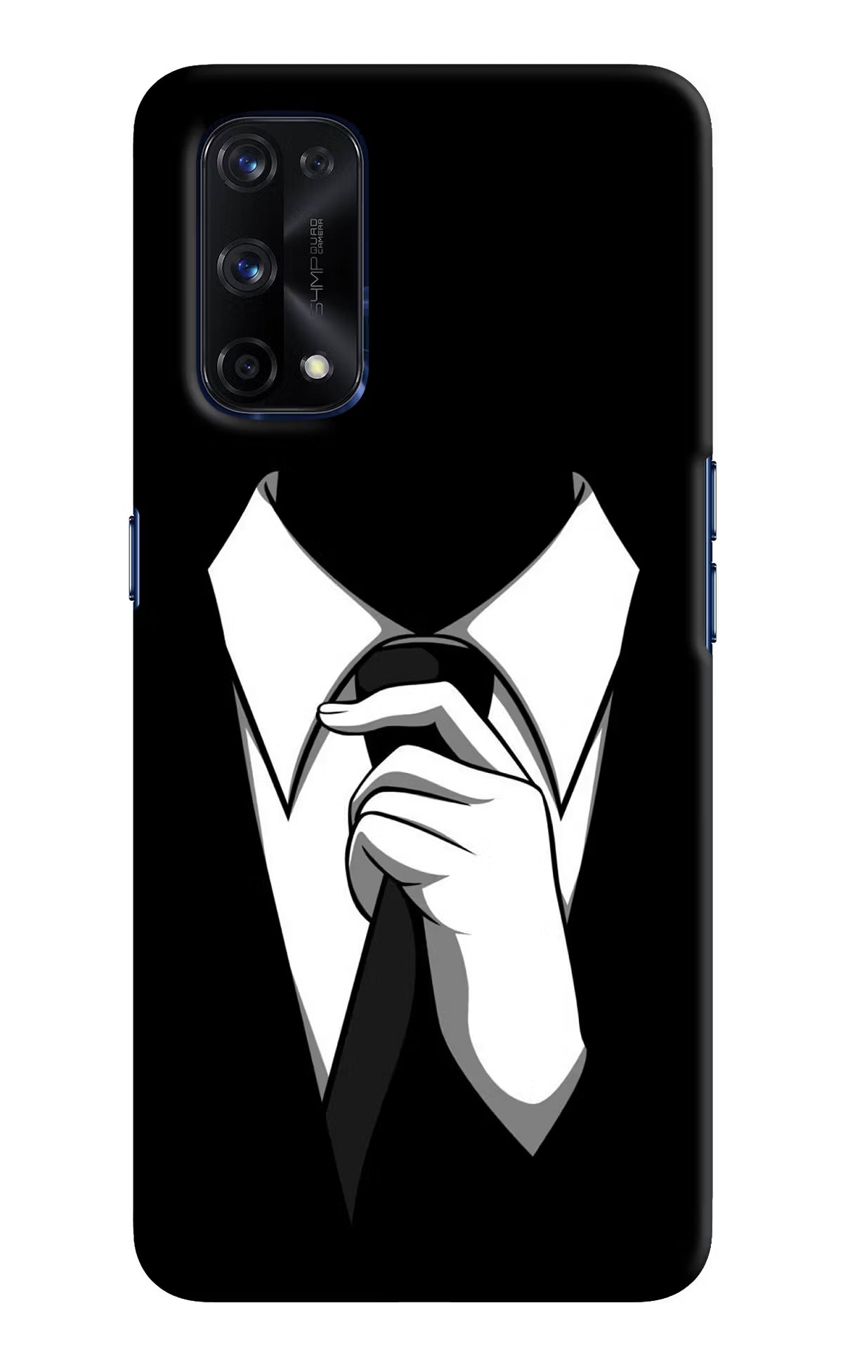 Black Tie Realme X7 Pro Hard Case Back Cover by Casekaro