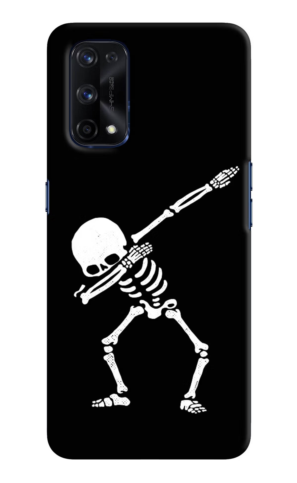 Dabbing Skeleton Art Realme X7 Pro Hard Case Back Cover by Casekaro