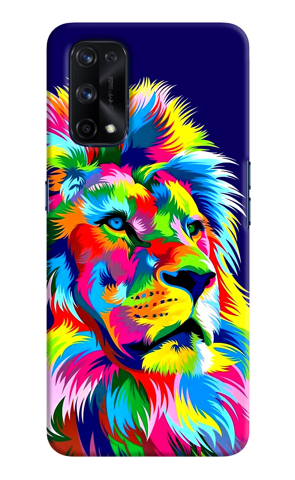 Vector Art Lion Realme X7 Pro Hard Case Back Cover by Casekaro