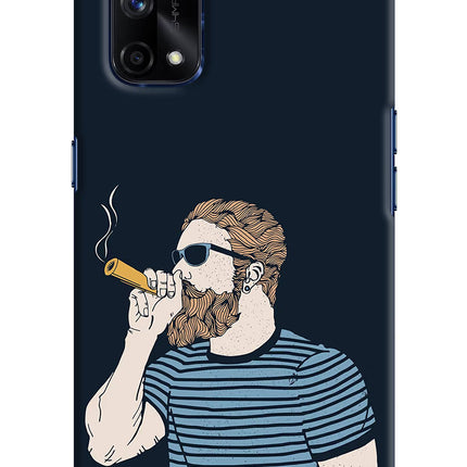 Smoking Realme X7 Pro Hard Case Back Cover by Casekaro