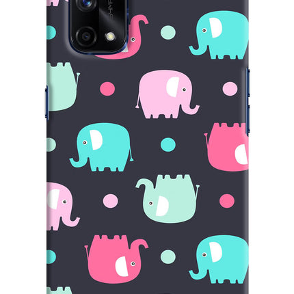 Elephants Realme X7 Pro Hard Case Back Cover by Casekaro