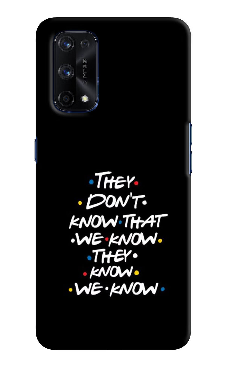 FRIENDS Dialogue Realme X7 Pro Back Cover, Hard case