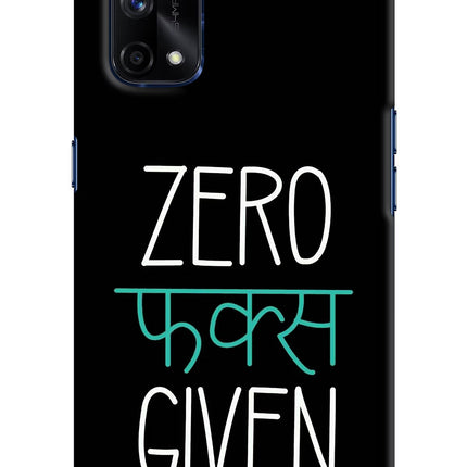 Zero Fucks Given Realme X7 Pro Hard Case Back Cover by Casekaro