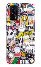 Sticker Bomb Realme X7 Pro Hard Case Back Cover by Casekaro