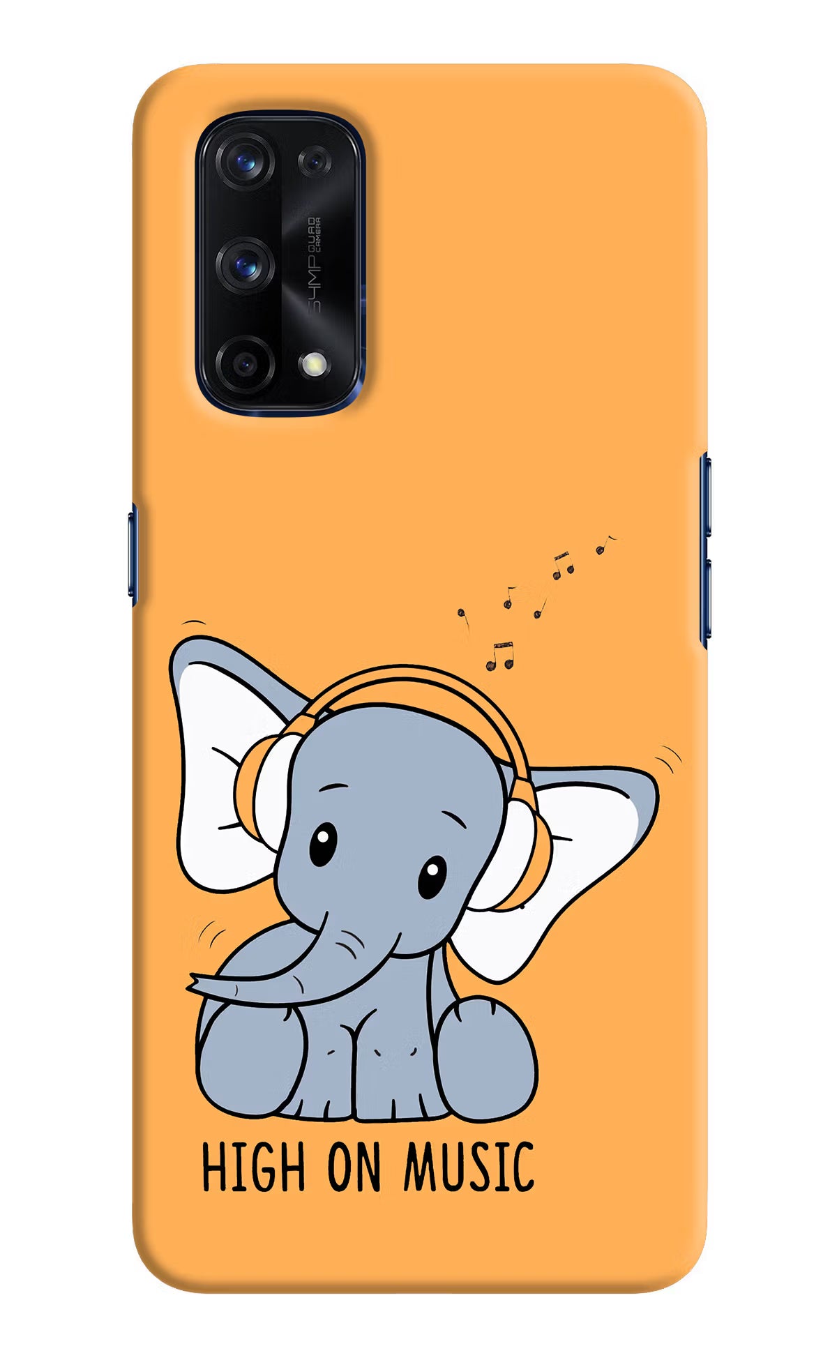 High On Music Realme X7 Pro Hard Case Back Cover by Casekaro