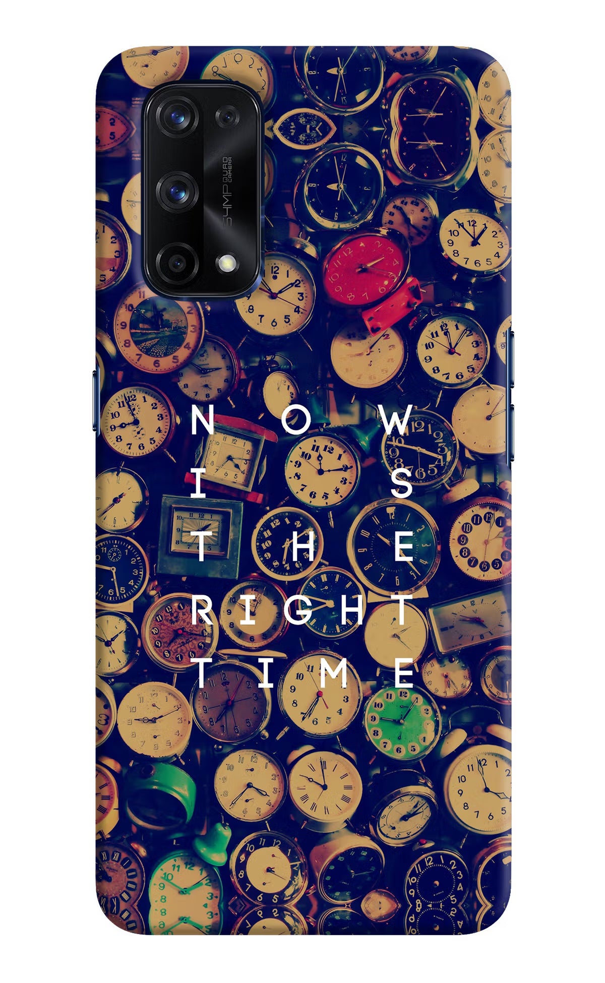 Now is the Right Time Quote Realme X7 Pro Hard Case Back Cover by Casekaro