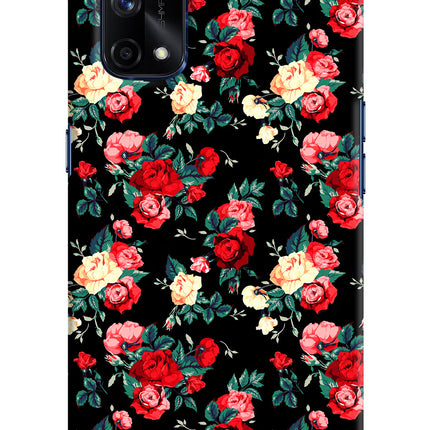 Rose Pattern Realme X7 Pro Hard Case Back Cover by Casekaro