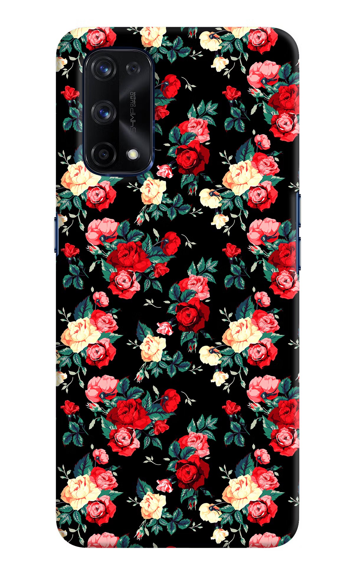 Rose Pattern Realme X7 Pro Hard Case Back Cover by Casekaro