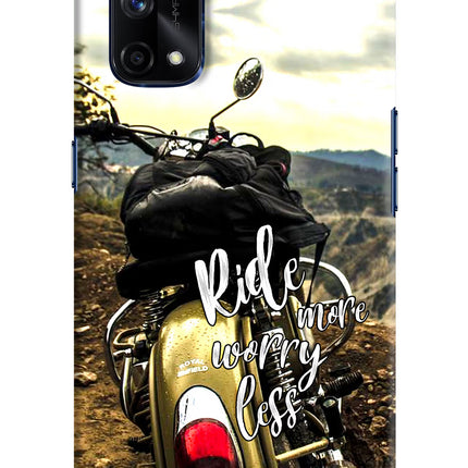 Ride More Worry Less Realme X7 Pro Hard Case Back Cover by Casekaro