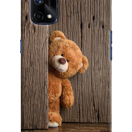 Teddy Wooden Realme X7 Pro Hard Case Back Cover by Casekaro