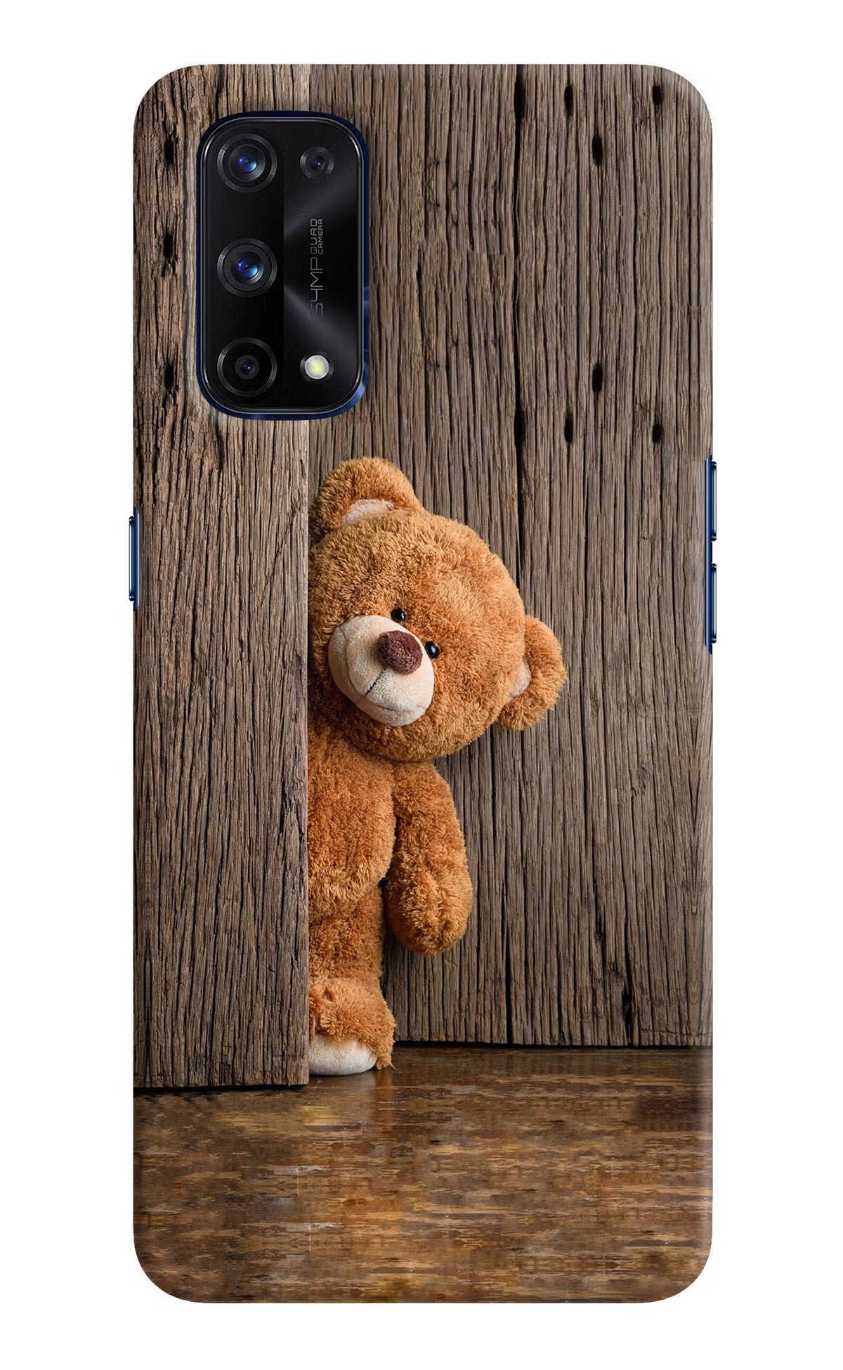Teddy Wooden Realme X7 Pro Hard Case Back Cover by Casekaro