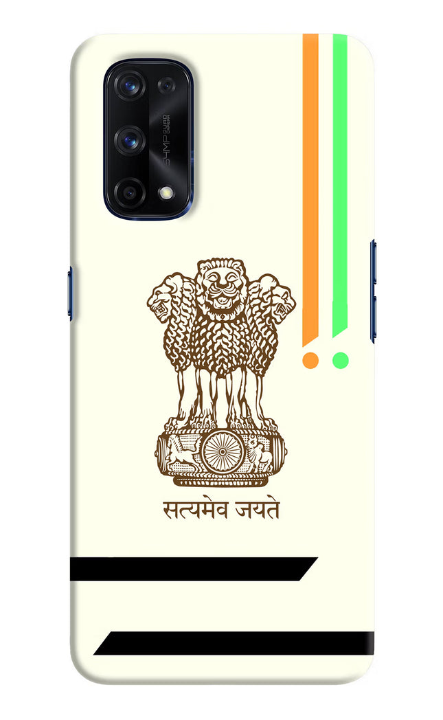 Satyamev Jayate Brown Logo Realme X7 Pro Hard Case Back Cover by Casekaro
