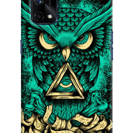 Green Owl Realme X7 Pro Hard Case Back Cover by Casekaro