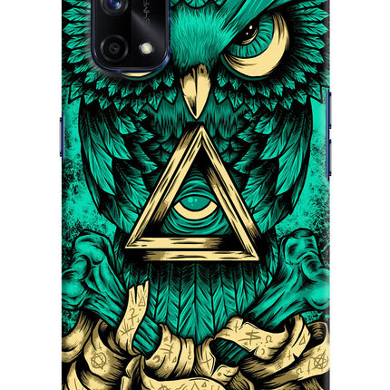 Green Owl Realme X7 Pro Hard Case Back Cover by Casekaro