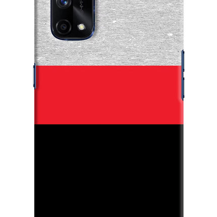 Tri Color Pattern Realme X7 Pro Hard Case Back Cover by Casekaro