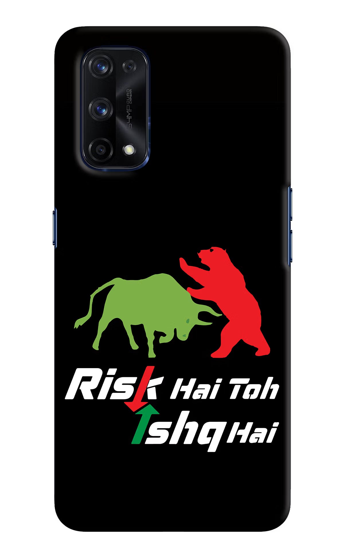 Risk Hai Toh Ishq Hai Realme X7 Pro Hard Case Back Cover by Casekaro
